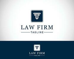 law firm logo creative design template sign symbol brand solution design concept vector