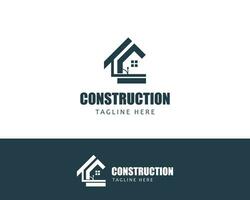 construction logo creative home design concept business building sign symbol vector