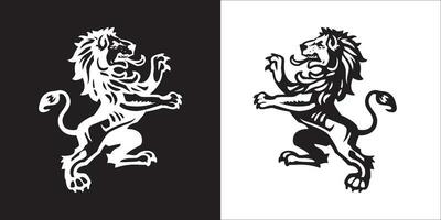 Illustration vector graphics of lion icon