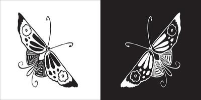 Illustration vector graphics of butterfly icon