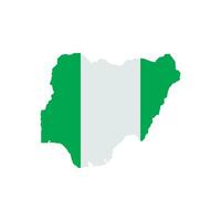 Nigeria mapa icono vector