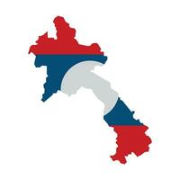 laos map icon vector template