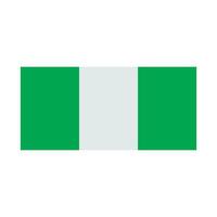 nigerian flag icon vector
