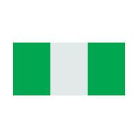 nigerian flag icon vector