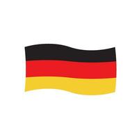 Alemania bandera icono vector