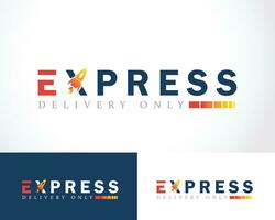 rocket logo design creative express business food,connect,travel and technology vector