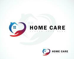 home care logo creative design concept medical business illustration vector