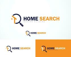 home search logo creative modern building design concept home design web graphic vector