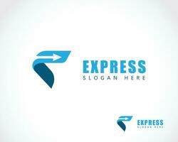 express logo creative delivery logistics arrow fast icon sign symbol business vector
