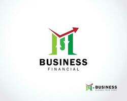 business financial logo creative market sign symbol arrow vector