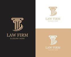 law firm logo creative design template sign symbol brand solution design concept vector