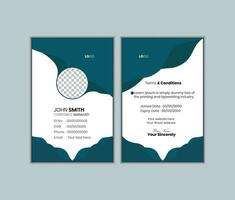 Modern and clean business id card template. vector