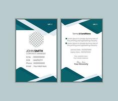 Modern and clean business id card template. vector