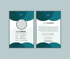 Modern and clean business id card template. vector