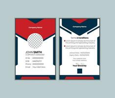 Professional Identity Card Template  pro Vector. vector