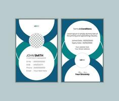 Modern and clean business id card template. vector