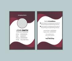 Professional Identity Card Template  pro Vector. vector