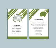 Modern and clean business id card template vector