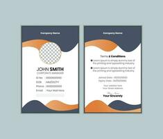 Professional Identity Card Template  pro Vector. vector