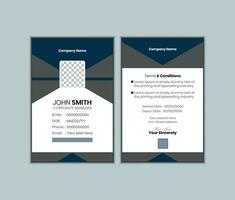 Professional Identity Card Template  pro Vector. vector