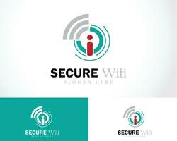 secure connect logo creative online business technology protect shield design concept vector