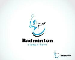 badminton logo creative sport logo creative champions athletic vector