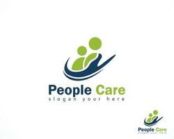 people care logo creative design concept business vector