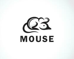 mouse logo creative animal design vector head wild emblem business