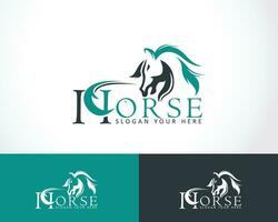Horse logo design speed run design minimalist,sport champion design concept vector