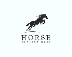 horse logo black vector animal strong speed design brand