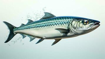 AI generated Mackerel fish healthy fresh background photo