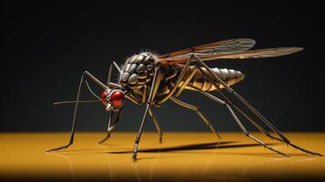 AI generated Nature Mosquito full view photography photo