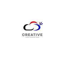 creative cloud logo vector