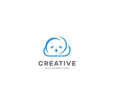 creative cloud logo vector