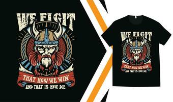 Viking T-Shirt Design, Custom vikings t-shirt Graphics, Viking Warriors tshirt, apparel custom design print mockup. vector