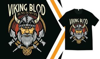 Viking T-Shirt Design, Custom vikings t-shirt Graphics, Viking Warriors tshirt, apparel custom design print mockup. vector