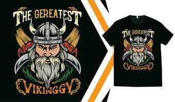 Viking T-Shirt Design, Custom vikings t-shirt Graphics, Viking Warriors tshirt, apparel custom design print mockup. vector