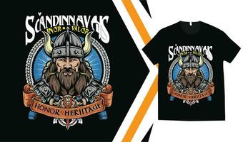 Viking T-Shirt Design, Custom vikings t-shirt Graphics, Viking Warriors tshirt, apparel custom design print mockup. vector