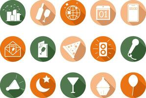New Year Icon Collection vector