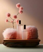 AI generated Podium for product photography photo