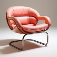 AI generated Chair style pink color photo