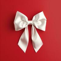 AI generated cute ribbon isolated clear background photo