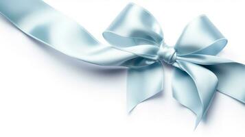 AI generated cute ribbon isolated clear background photo