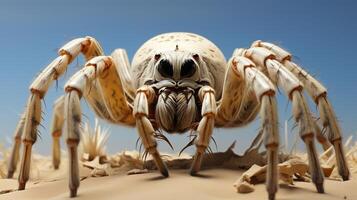 ai generado bonito araña fondo en blanco antecedentes foto