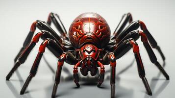 AI generated Nice Spider backgroun on white background photo