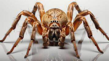 AI generated Nice Spider backgroun on white background photo