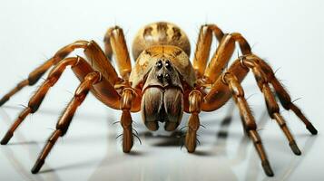 ai generado bonito araña fondo en blanco antecedentes foto