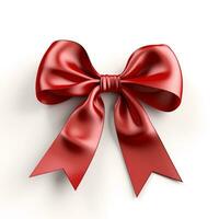 AI generated cute ribbon isolated clear background photo