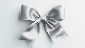 AI generated cute ribbon isolated clear background photo