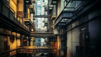 AI generated Unveiling the Vibrant Tapestry of Urban Exploration photo